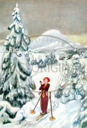 Walter Trier · Die eitle Skifahrerin